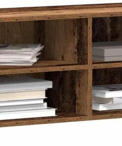 ZXLIHS Meuble TV Marron 90 x 35 x 40,5 cm en Bois d'ingénierie, Salon, Meuble TV, Rangement multimédia rectangulaire, Console élégante, Peu encombrant, Meubles en Bois d'ingénierie