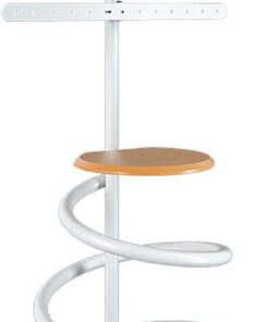 Support TV pivotant sur Pied pour téléviseurs de 37 à 75 Pouces, Meuble TV d'angle Moderne pour Chambre à Coucher, Hauteur réglable, Universel, VESA 600 x 400 mm (Bois Blanc)