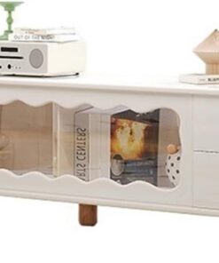 Meuble TV Grand tiroir Meuble TV Simple Salon Moderne Maison Meuble TV visuel Push-Pull Porte d'armoire Mobile Console TV