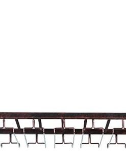 Support de gobelet de Plafond, Support de Verres à Pied, Support de Bouteille de vin Suspendu en métal Vintage, Support de Bouteille de vin pour Bar de Cuisine (Taille: 120 * 30 cm