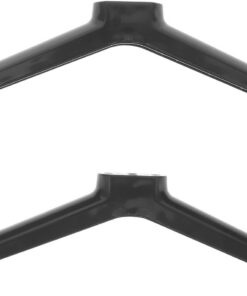 Artibetter Support de Table pour Téléviseur 40 Pouces, Pied de Bureau Noir Antidérapant avec Vis, Paire de Supports Stables pour Meuble TV, Protection du Bureau et Fixation Sécurisée