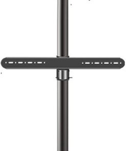 Chariot TV Mobile sur roulettes - Support Rotatif Horizontal et Vertical pour écran d'ordinateur TV Chariot Mobile au Sol Support de réunion d'affaires vidéo en Direct avec marchan