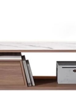 Meuble TV Table Basse en Ardoise Moderne et Simple, Combinaison de Meuble TV, Salon, Maison, Meuble de Sol Extensible Console TV