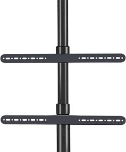 Meuble TV Universel, Chariot TV Mobile - Support pivotant Horizontal et Vertical pour écran d'ordinateur TV, Chariot Mobile sur Pied, Supports de conférence vidéo en Direct
