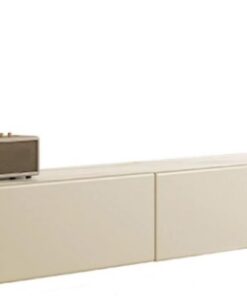 Meuble TV Meuble TV flottant de 86,6 pouces fixé au mur, étagère murale flottante, centre de divertissement flottant avec armoire de rangement, console multimédia murale flottante for salon, chambre à