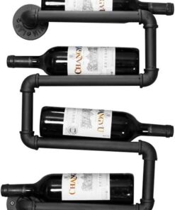 Casier À Vin Tenture Murale Présentoir Barre de Loisirs Rack Sur Le Mur Casier À Vin Organisateur de Bouteille de Vin Pour La Maison Cuisine Bar Présentoir Multifonctionnel
