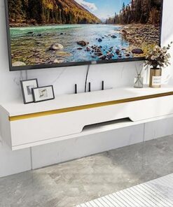 Générique Meuble TV sur Pied, Meuble TV Universel réglable en Hauteur, Meuble TV Flottant, étagère TV Flottante, Meuble TV Mural, unité de Divertissement Murale, pour vidéo