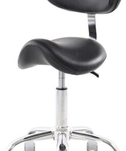 MU Chaise Ordinateur, Tabouret Travail, Salon Pivotant Chaise/Tabouret de Bar, Chaise Tattoo Avec Levage 49-64Cm Pour Dossier Toute Scène 2 Couleurs,Noir