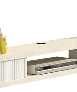 Meuble TV Suspendu,Étagère TV Murale,Meuble TV Flottant/Meuble TV,Console TV en Bois pour Salon,Composant D'armoire De Centre De Divertissement,pour Unité De Stockage Console Audio/vidéo