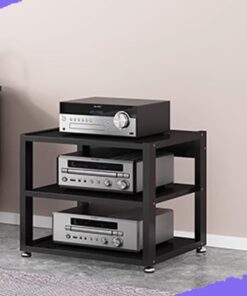 Étagère pour appareils Audio-vidéo - Support Robuste du AV pour amplificateurs HiFi et récepteurs stéréo - Hauteur : 90 cm, Conception à 5 Niveaux