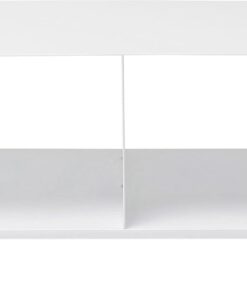 Kare Design Meuble TV Lounge Blanc Acier avec Roulettes, 30x90x42 cm | Buffet bas moderne pour salon, chambre, bureau ou couloir, déco intérieur pratique et élégante