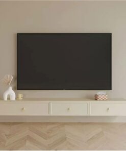 Meuble TV Support TV Mural Flottant for Centre de Divertissement, Console multimédia, Support de Rangement adapté au Salon et à la Chambre à Coucher Meuble pour téléviseur