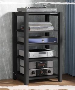 Support d'amplificateur, Support multimédia AV pour équipement Audio HiFi, Meuble stéréo, Tour de Support Audio, étagères en Bois réglables, Support TV Robuste