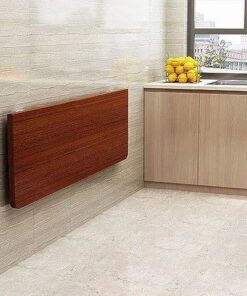 Table Pliante Murale multifonctionnelle Blanche Table de Bar Pliable Peu encombrante pour Les Petits espaces Installation sans perçage Capacité de Poids élevée Parfait pour la vanité, la cui