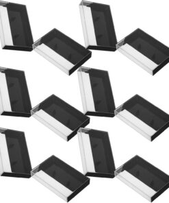 Housoutil Lot de 12 Boîtes de Rangement en Plastique Transparent pour Cassettes Audio Vintage Organiseur Rétro Compact et Portable Étuis Protecteurs Anti-Poussière et Humidité pour