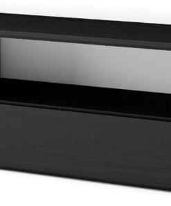 Skraut Home | Meuble TV | Banc Télé | Grand Espace de Rangement | 150x45x35cm | pour Les TV jusqu'à 65" | Meubles de Salon | Style Moderne | Noirs