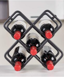 Casier À Vin Moderne Minimaliste Créatif Casier À Vin Séchoir, Organisateur de Bouteilles de Vin Pour La Maison Cuisine Bar Présentoir Multifonctions