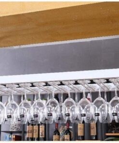 MObyat Casier à vin Suspendu au Plafond avec Support en Verre, pour Les Amateurs de vin, Meubles de Bar et casier à vin, Meubles de Bar à Domicile, casiers à vin, Supports à Verres à Pied