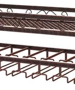 Casier à vin Mural, casier à vin en métal Moderne pour Placard, étagères flottantes pour Bar, présentoirs à vin muraux, Porte-Bouteilles en Fer Multifonctionnel, Support à Verres à