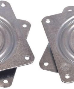 cyclingcolors Plateau Rotatif TV tournette à Bille carré à roulement à Billes 80 x 80mm Plaque Pivotant Meuble HiFi Présentoir Tournant Support Ecran Ordinateur (Lot de 2)