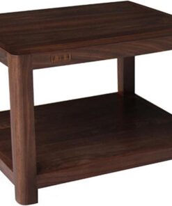Support multimédia AV à 2/3/4 Niveaux, Support multimédia vidéo en Bois Massif, Support Audio Artisanal à mortaise et Tenon, Armoire stéréo, Forte capacité de Charge(40cm/15.7in)