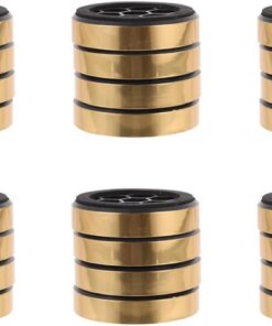 Zerodeko Pieds Isolants pour Amplificateur Audio 24pcs en Plastique et Éponge, Support Robuste Dissipation Thermique, Adaptés pour Enceintes et Meubles
