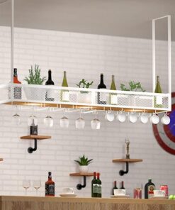 casier à vin, casier à vin, casier à vin, Support de Verre à vin en Fer forgé pour Bar à Domicile, Support de Verre à vin à l'envers, Supports Suspendus pour Armoire à vin, Support