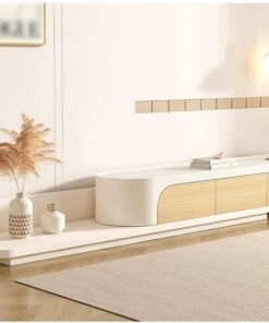 Étagère TV Murale Meuble TV Simple et Moderne, Maison, Salon, Petit Appartement, Meuble de Sol, Table Basse rétractable, Combinaison