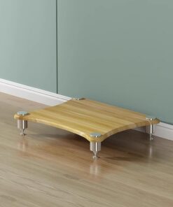 Meuble Chaine HiFi Meubles, Support multimédia Audio-vidéo à 1/2/3/4 Niveaux, armoires Hautes pour Rack Audio vidéo, pour Salon, Jeux, Salle d'enregistrement.(60 * 48 * 10cm)