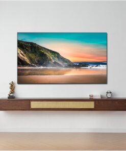 Meuble TV Meuble TV flottant en bois de noyer, centre de divertissement mural, console multimédia TV, étagères TV flottantes avec 2 tiroirs, armoire de rangement à prises creuses Meuble pour téléviseu