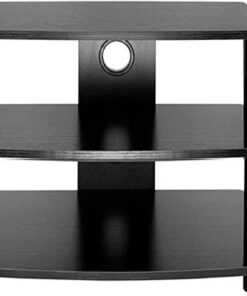 Meuble Hi FI, avec Gestion des câbles, Meuble Audio Vidéo ventilée, Meuble stéréo Amovible, Capacité de Charge de 150 kg, Convient for la Maison/Le Bureau/Le théâtre(23.6x23.6/60x60cm)