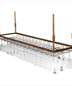 Étagère Flottante pour Meuble de Bar, Porte-Bouteilles, Support Mural en métal, Porte-Bouteilles pour Le Plafond, Hauteur réglable, étagère Murale pour Mur