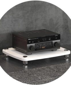 Support MDF pour Lecteur de Disque Audio HiFi - Support HiFi 1/2/3/4 Couches, avec Pieds Absorbant Les Chocs, étagère d'amplificateur de Puissance, pour Armoire d'équipement