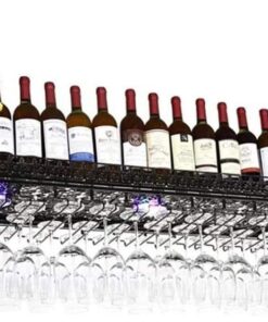 Casier à vin Mural rétro, casier à vin au Plafond, Armoire de Rangement en Verre de Champagne, Support de Bar, Peut être utilisé dans Les Restaurants, Bars, Meubles quotidiens-60 *