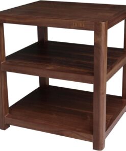 Meuble HiFi à 4 Niveaux, Meuble Rack Audio Polyvalent, Meuble stéréo en Bois Massif, Meuble Audio Vidéo, for réunion, Salon, Salle d'enregistrement(63cm/24.8in)