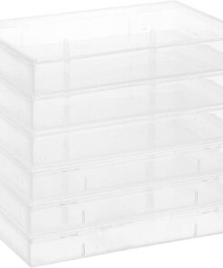 BESPORTBLE Lot de 6 Boîtes à Cassettes Transparentes en Pp Semi-transparent Blanc, Boîtes de Rangement pour Cassettes Audio, Protection Solide, Compactes et Légères, Accessoires Audio