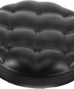 Siège de Remplacement Rond en PU pour Tabouret, Noir | Coussin Rembourré en Mousse, Surface Facile à Nettoyer, Usage Maison et École