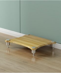 Support Audio, Support Audio en Acier Inoxydable, Support multimédia avec Design Moderne, Armoire de Composants stéréo à 4 Couches pour Lecteur DVD, Console de Jeu, boîtier TV, routeur, ampl