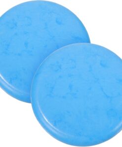 VOSAREA Set de Assises Rondes Surface Lisse Lot de 2 en Plastique Remplacement Solide pour Tabouret pour Chaise en Bois, Bibliothèque ou Jardin