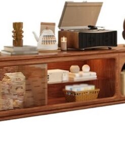 Meuble TV Meuble TV Tout en Bois Massif, Simple rétro, Petit Appartement, Salon, cloison de Rangement, casier de Rangement Meuble pour téléviseur