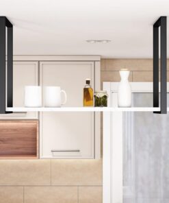 Casier à vin Suspendu pour la Maison et la Cuisine - Support à Plantes en Bois Massif au Plafond, casier à vin Suspendu Blanc Simple, étagère Murale LOFT, présentoir à vin pour Bar