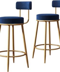 Ensemble de 2 tabourets de Bar de comptoir, tabourets de Bar à Hauteur de comptoir avec Dossier et Repose-Pieds, chaises de Bar pour la Cuisine et la Maison, Tabouret de comptoir de Cuisine