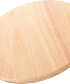 Tabouret en Bois Rond, Siège de Remplacement pour Tabouret de Bar, Partie Assise Résistante et Facile à Nettoyer pour Maison ou Cantine