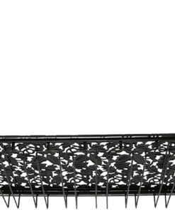 Casier à vin en métal – Support à Verres à vin Suspendu rétro Industriel, décoration de Plafond, étagère Flottante avec tiges réglables, Support Noir, pour Bars, Restaurants, cuisines/80 cm