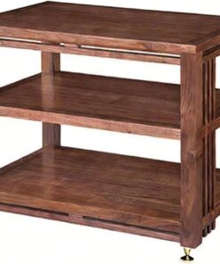 Armoire de Rangement multimédia à Plusieurs Niveaux avec Pieds amortisseurs et Conception Ouverte pour l'organisation du matériel Audio-vidéo
