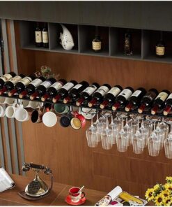 Porte-Bouteilles Porte-Verres à vin Suspendu de Style européen, Porte-Bouteilles de vin créatif pour Bar, Porte-gobelet à l'envers pour la Maison, décoration de Porte-Bouteilles de