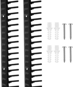 Étagère de Rangement Jeux Vidéo 2 Pièces en Métal Solide avec Fixation | Support de Rangement de Disques pour Organisation Maison Chambre Bureau Bar Cuisine Édition Fête F