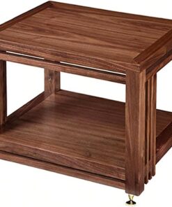 Armoire de Rangement multimédia à Plusieurs Niveaux avec Pieds amortisseurs et Conception Ouverte pour l'organisation du matériel Audio-vidéo