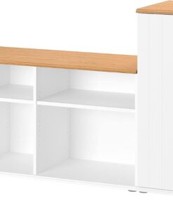 ProTuning SKRUVBY Meuble TV Blanc 226 x 38 x 90 cm