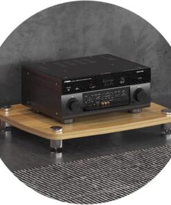 Meuble Audio HiFi 1/2/3/4 Couches - Support pour Tourne-Disque en MDF avec Pieds amortisseurs - Étagère pour amplificateur de Puissance - Armoire pour équipement